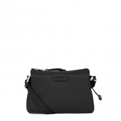 HEXAGONA Τσάντα χιαστί μαύρη WAP7D