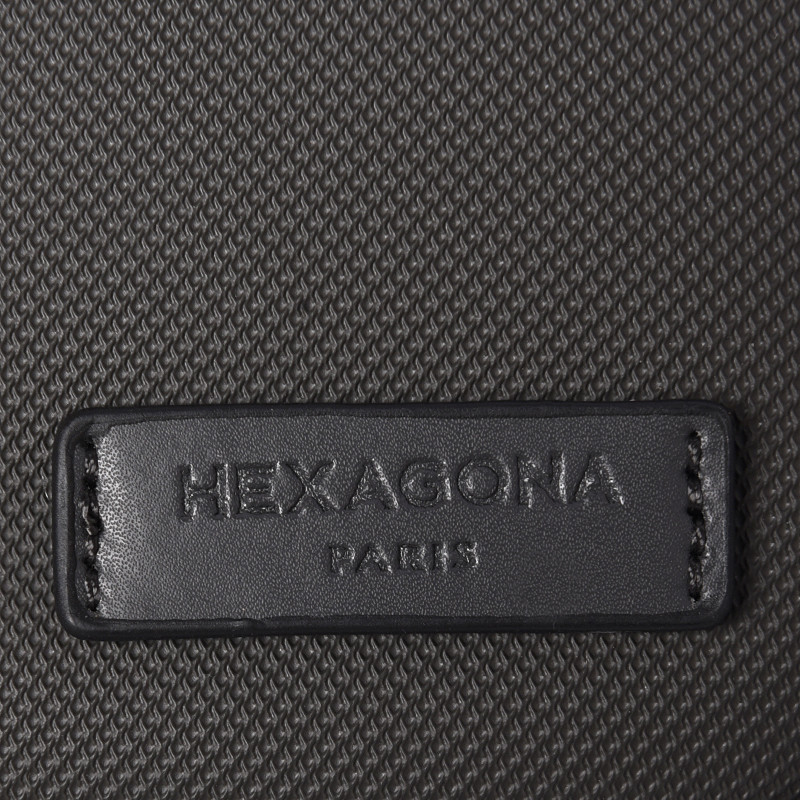HEXAGONA Τσαντάκι χιαστί γκρί σε συνθετικό με δέρμα HGI99T