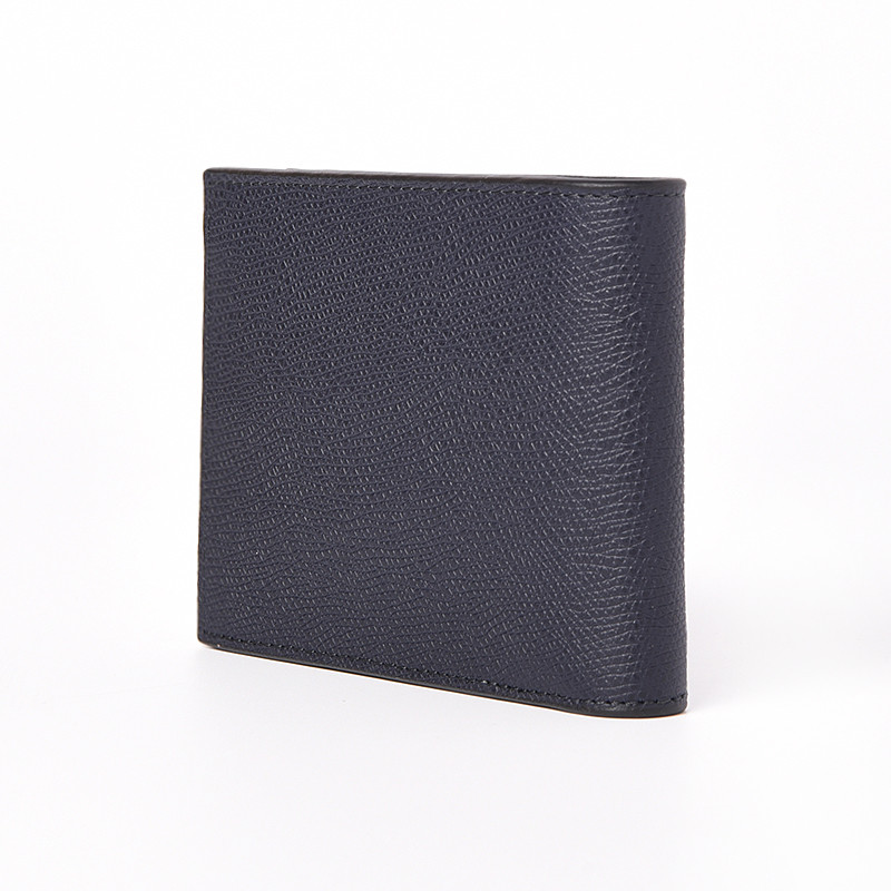 HEXAGONA Ανδρικό μπλέ πορτοφόλι δερμάτινο με προστασία RFID WK50M