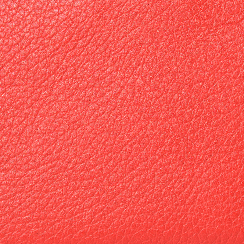 HEXAGONA Γυναικείο πορτοφόλι κερμάτων από σπυρωτό κόκκινο δέρμα HCO04WE