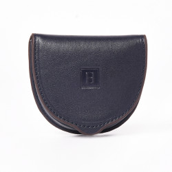 HEXAGONA Ανδρικό πορτοφόλι κερμάτων σε σκούρο μπλε λείο δέρμα HJF32SD