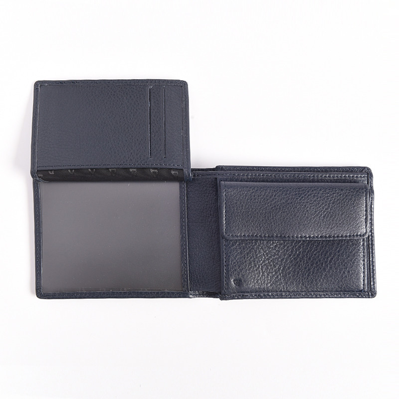 AZZARO Ανδρικό πορτοφόλι οριζόντιο σε μπλέ δέρμα RFID AZS73TW