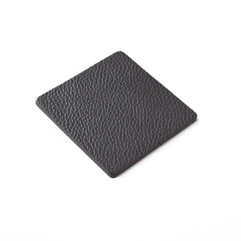 BagCity Σουβέρ τετράγωνα με θήκη σετ 6 τεμαχίων σε γκρί δέρμα SOV77GE