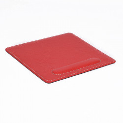 BagCity mouse pad με στήριγμα για τον καρπό σε κόκκινο δέρμα MOP06RE
