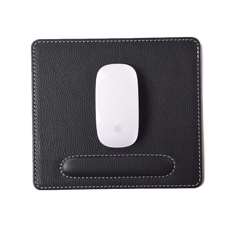 BagCity mouse pad με στήριγμα για τον καρπό σε γκρί δέρμα MOP07GR