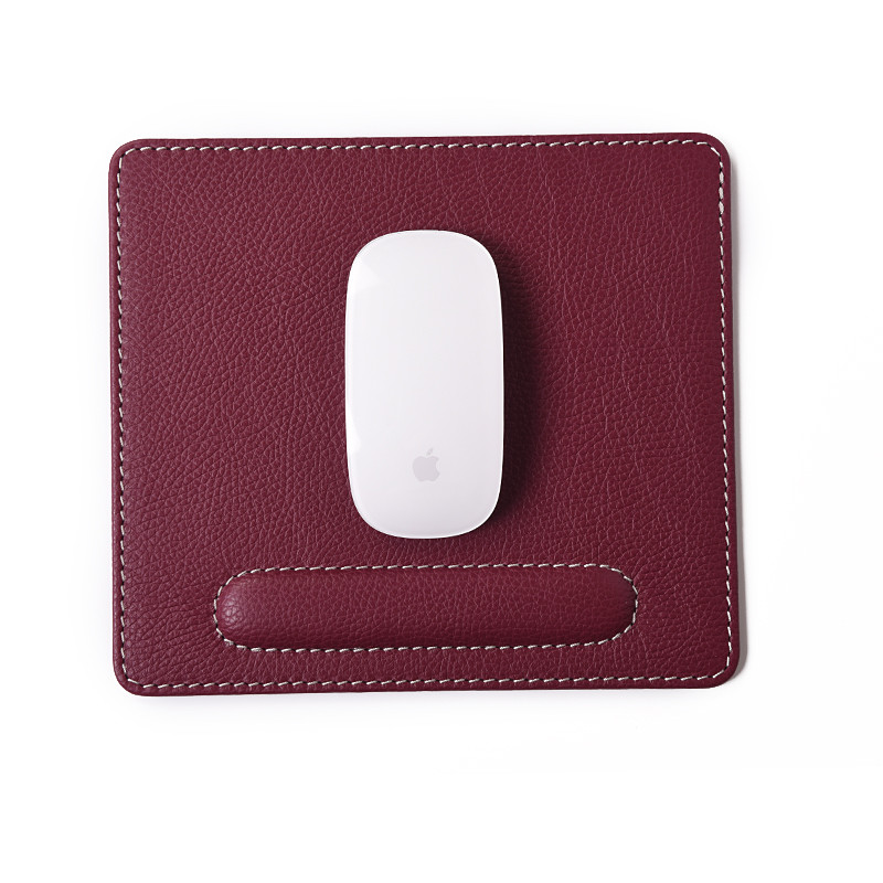 BagCity mouse pad με στήριγμα για τον καρπό σε μπορντό δέρμα MOP09BO