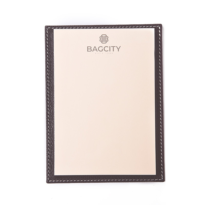 BagCity Βάση Α5 Συνταγολογίου-Μπλόκ-Σημειώσεων σε καφέ δέρμα NOET04BR