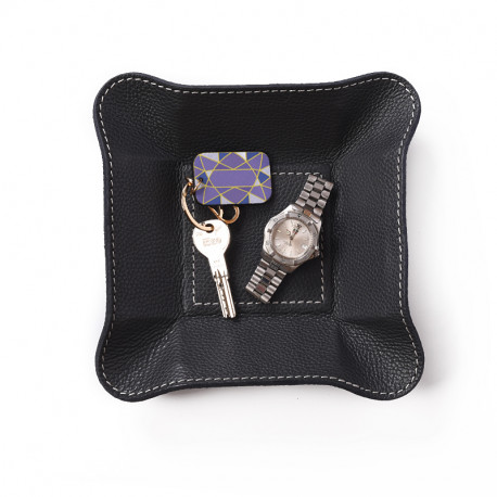 Bagcity Δίσκος μικρός για μικροαντικείμενα σε γκρί δέρμα για το σπίτι ή το γραφείο SDI07GR
