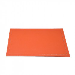 BagCity Σουμέν γραφείου 50x39 με διπλό γαζί σε πορτοκαλί δέρμα DSM32OR