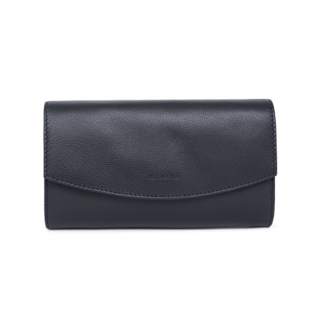 Τσάντα clutch σε μπλέ δέρμα WCD21QM