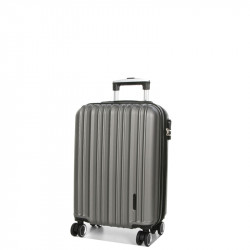 Βαλίτσα - Χειραποσκευή καμπίνας γκρί ABS & Polycarbon με τέσσερις ρόδες Z48MTG