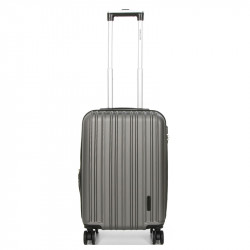 Βαλίτσα - Χειραποσκευή καμπίνας γκρί ABS & Polycarbon με τέσσερις ρόδες Z48MTG