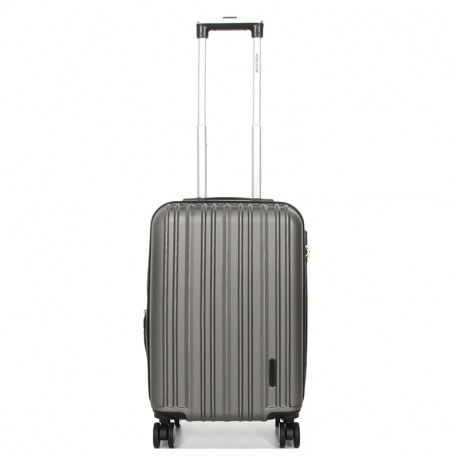 Βαλίτσα - Χειραποσκευή καμπίνας γκρί ABS & Polycarbon με τέσσερις ρόδες Z48MTG