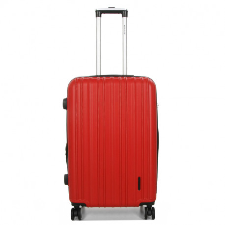 Βαλίτσα μεσαία κόκκινη ABS & Polycarbon με τέσσερις ρόδες 26KGWY