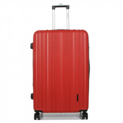 Βαλίτσα μεγάλη κόκκινη ABS & Polycarbon με τέσσερις ρόδες XYCY64