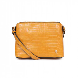 Τσάντα τριθέσια χιαστί & ώμου μουσταρδί VL2BU8