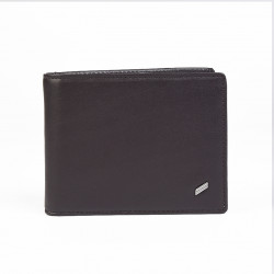 DANIEL HECHTER Ανδρικό πορτοφόλι οριζόντιο RFID σε καφέ δέρμα 8RUEC6