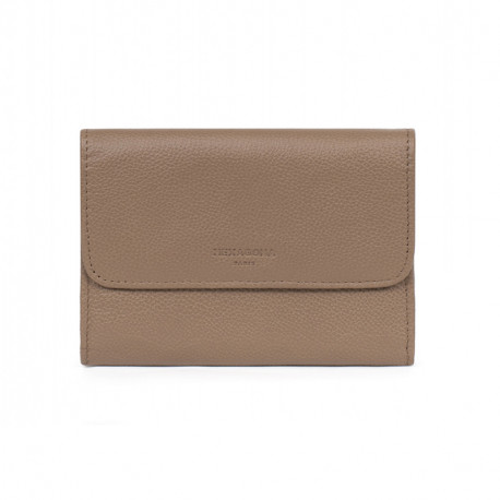 HEXAGONA Γυναικείο πορτοφόλι μεσαίο με κούμπωμα σε πούρο δέρμα G8NS15