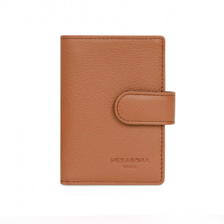 HEXAGONA Καρτοθήκη σε ταμπά δέρμα YUU289TU