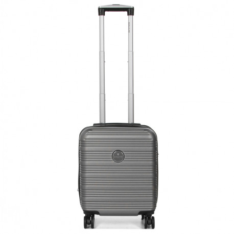 Βαλίτσα - Χειραποσκευή γκρί καμπίνας 45cm σιέλ ABS με τέσσερις ρόδες CV4YN11