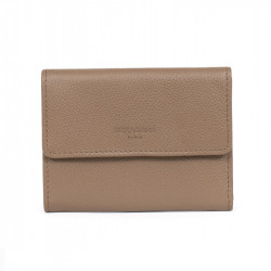 HEXAGONA Γυναικείο πορτοφόλι μεσαίο με κούμπωμα σε πούρο δέρμα CC555DD