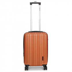 Βαλίτσα - Χειραποσκευή καμπίνας πορτοκαλί ABS & Polycarbon με τέσσερις ρόδες UQP4J88