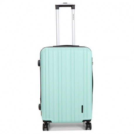Βαλίτσα μεσαία πράσινη ABS & Polycarbon με τέσσερις ρόδες KUW4H4
