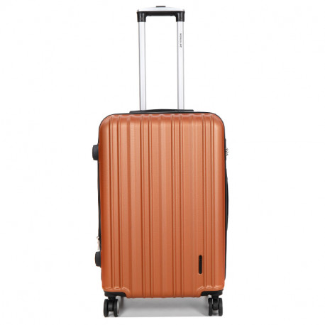 Βαλίτσα μεσαία πορτοκαλί ABS & Polycarbon με τέσσερις ρόδες Y4MFE6