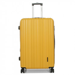 Βαλίτσα μεγάλη κίτρινο ABS & Polycarbon με τέσσερις ρόδες X6UZK74