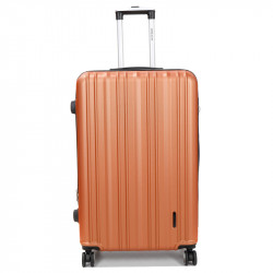 Βαλίτσα μεγάλη πορτοκαλί ABS & Polycarbon με τέσσερις ρόδες KX6FL75