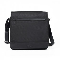 Τσάντα A4 Francinel σε μαύρο ύφασμα KSBB65