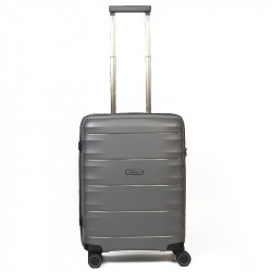 Βαλίτσα καμπίνας 55x39,5x20 τετράτροχη γκρί Airtex από πολυπροπυλένιο ARF55K