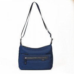 Τσάντα χιαστί διθέσια Francinel σε μπλε ύφασμα LZXXSM4