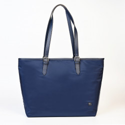Τσάντα Shopping Α4 ώμου σε μπλε ύφασμα MNN3QCH