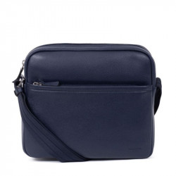 Ανδρική τσάντα χιαστί σε μπλέ δέρμα με θήκη για iPad 11” COI05WE