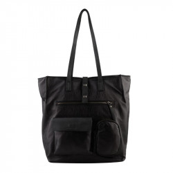 Τσάντα shopping ώμου σε μαύρο χρώμα Francinel 5WKV13