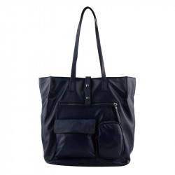 Τσάντα shopping ώμου σε μπλέ χρώμα Francinel MN2C16