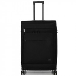 Μεγάλη βαλίτσα Airtex από αδιάβροχο μαύρο ύφασμα με 4 ρόδες και αδιάρρηκτο φερμουάρ 8ADWD93