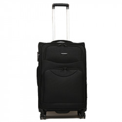 Μεσαία βαλίτσα από μαύρο ύφασμα Airplus με 4 ρόδες 8MJXR1