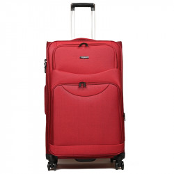 Μεγάλη βαλίτσα από μπορντό ύφασμα Airplus με 4 ρόδες Q2ULW83