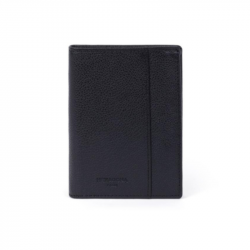Ανδρικό πορτοφόλι όρθιο με φερμουάρ σε μαύρο δέρμα 250NOR11