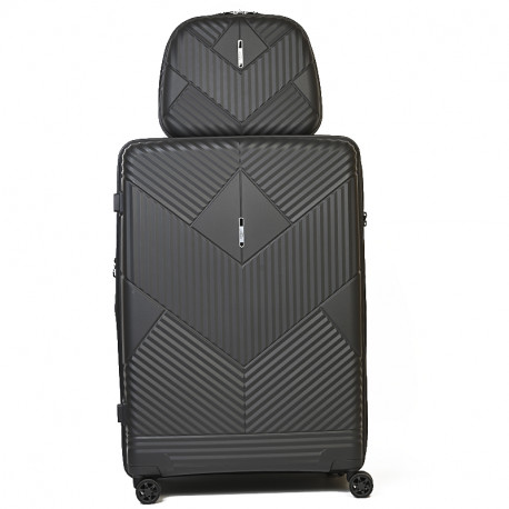 Σετ βαλίτσα μεγάλη και Beauty case σε γκρί χρώμα Airtex 27REY53L