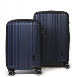 Σετ βαλίτσες 2 τεμαχίων καμπίνας & μεσαία σε μπλέ από ABS & Polycarbon BL275