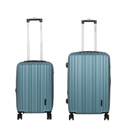 Σετ βαλίτσες 2 τεμαχίων καμπίνας & μεσαία σε σιέλ από ABS & Polycarbon 275MAR