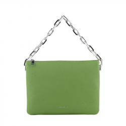 Τσάντα χιαστί τριθέσια σε πράσινο χρώμα Francinel 287KWC59