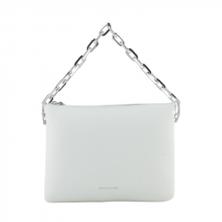 Τσάντα χιαστί τριθέσια σε λευκό χρώμα Francinel 28ZDD759