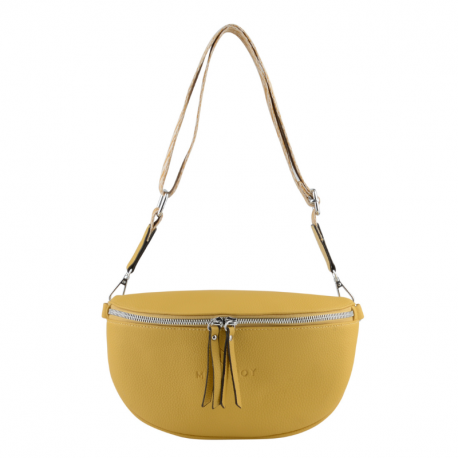 Τσάντα χιαστί σε κίτρινο χρώμα Mia joy 28RVRQ380