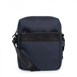 Τσάντα χιαστί σε μπλε ύφασμα με δέρμα Hexagona NBAPUM7