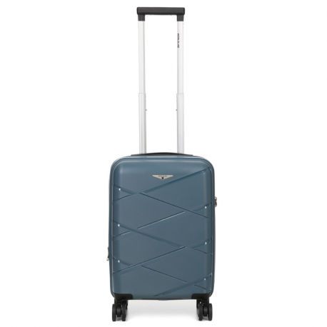 Βαλίτσα - Χειραποσκευή καμπίνας 55x35x20 μπλέ Polypropylene με τέσσερις ρόδες και αδιάρρηκτο φερμουάρ 29BLE881