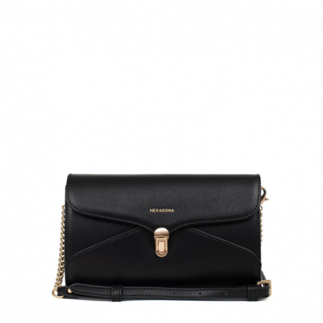 Τσάντα clutch & χιαστί σε μαύρο χρώμα 299NEG27